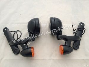 Дополнительные фары Harley Davidson black — изображение 2