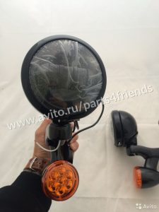 Дополнительные фары Harley Davidson black