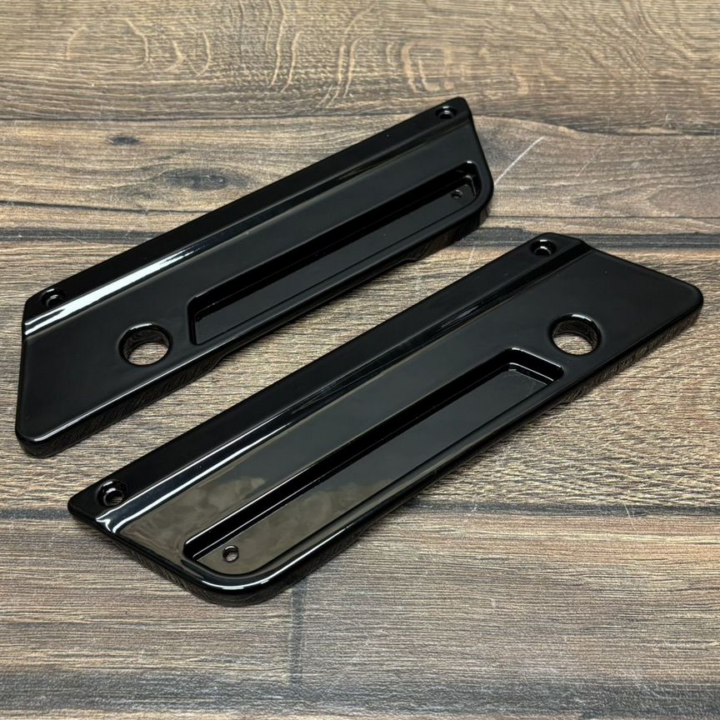 Накладки на замки кофров touring OLD BLACK