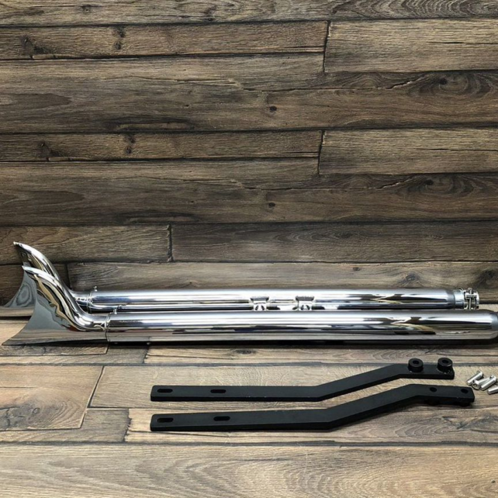 Выхлоп fish tail harley davidson softail