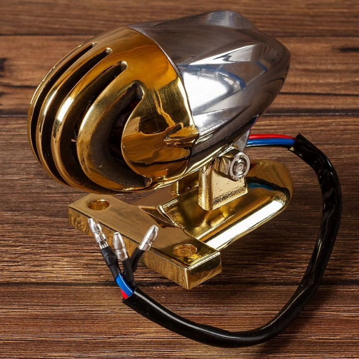 Задний кастом фонарь gold aluminum