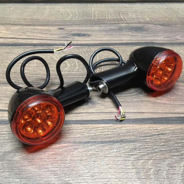 Поворотники Harley Davidson black 4 wire