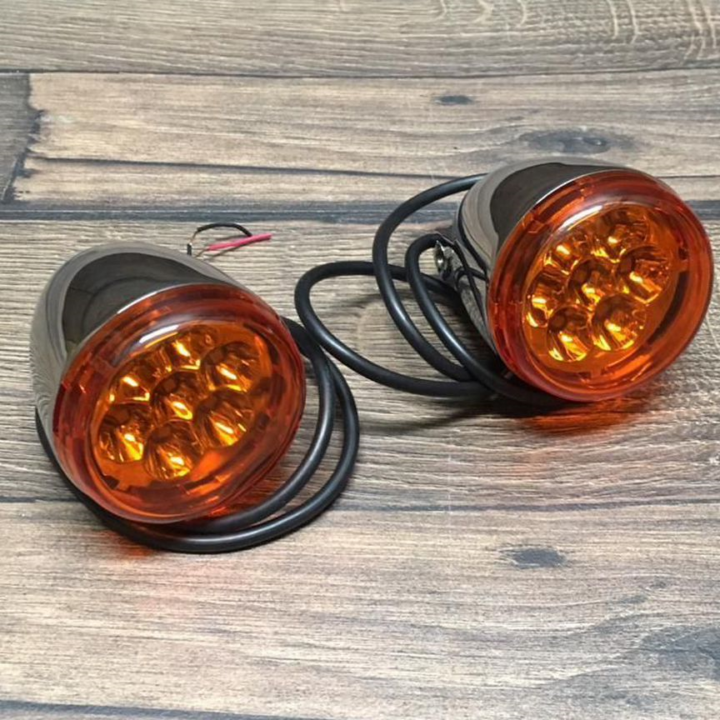 Поворотники без ноги ХРОМ 3wire