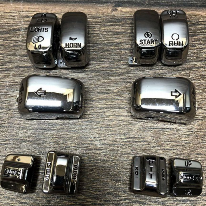 Хромированные кнопки пультов harley davidson