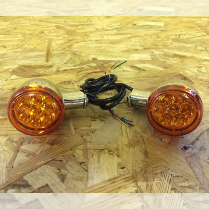 Поворотники Harley Davidson chrome 4 wire LED