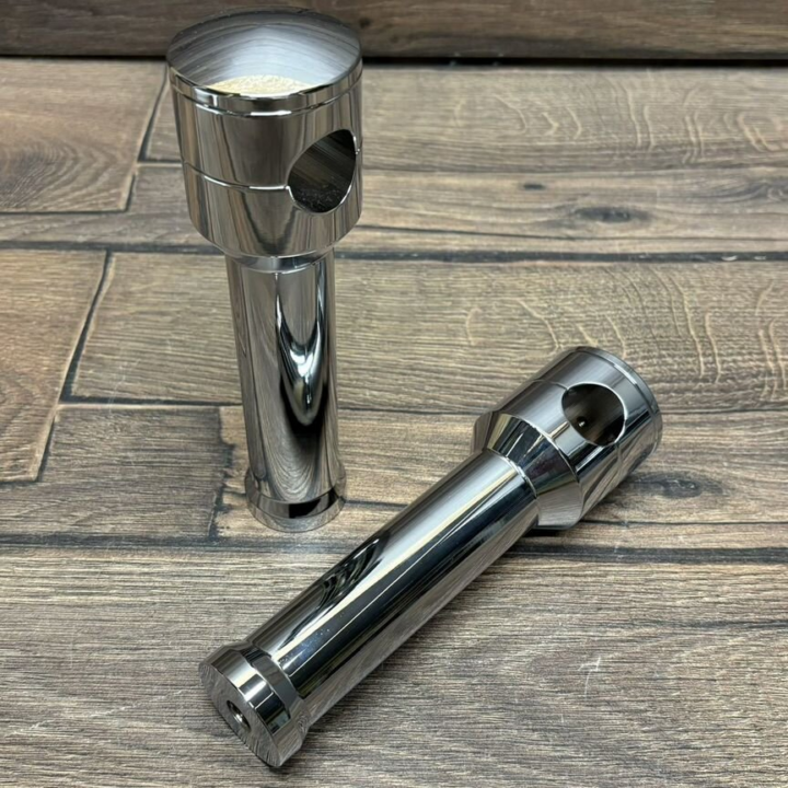 Стойки руля 6 inch руль 1 inch (круглые) ХРОМ