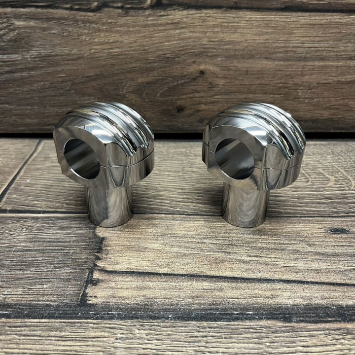 Стойки руля 2 inch руль 1 inch (круглые/ребристые) ХРОМ