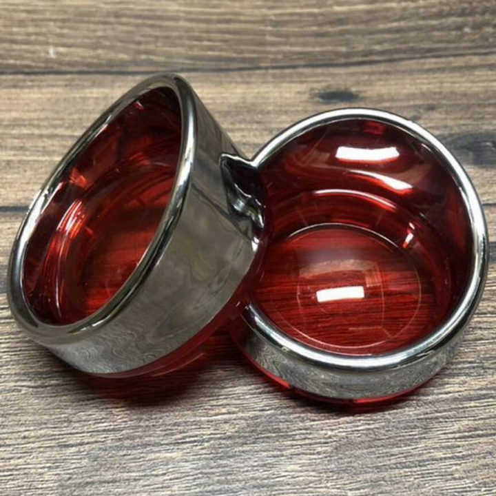 Стекла поворотников Harley Davidson chrome red